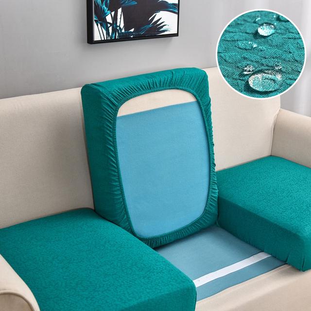 Jacquard Sofa Chair Seat Soft Cushion Cover Flexible Waterproof Sofa Cover For Living Room Furniture Protector For Pets Kids Removable