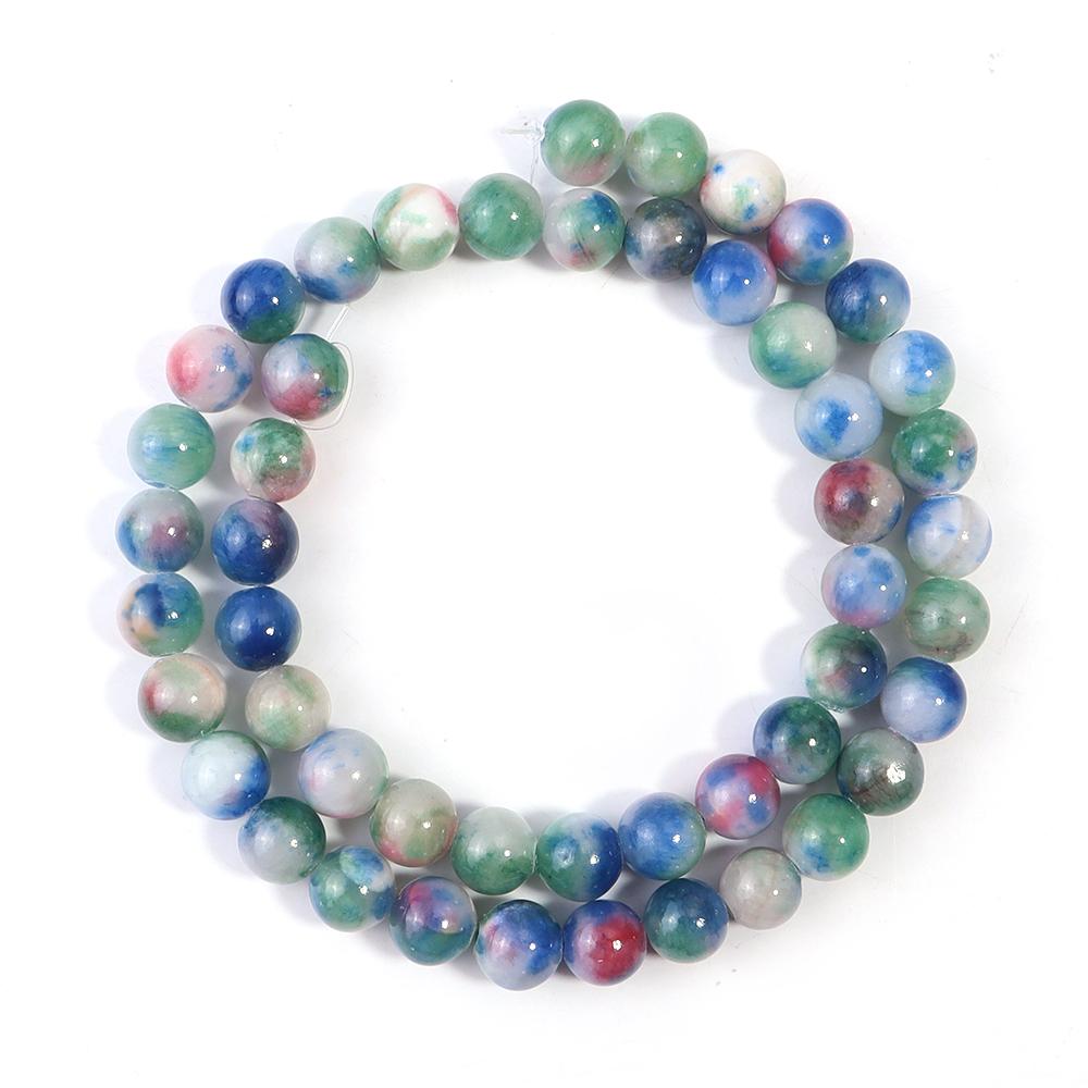 34-90pcs 4-12mm Persian Jade Stone Beads Natural Stone Loose Spacer Beads For Jewelry Making DIY Bracelet Necklace Accessories