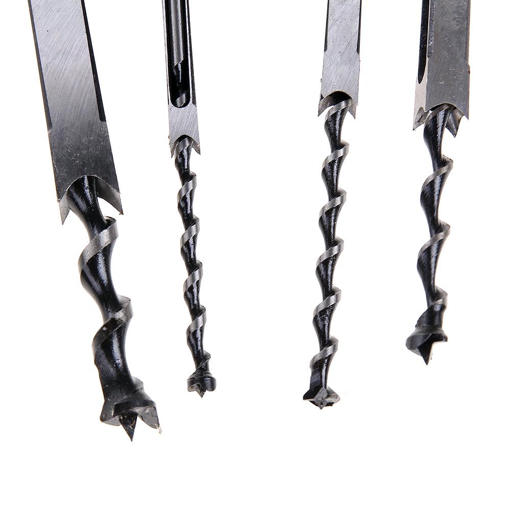 Premium British Lengthened Woodworking Tenon Machine with 4PC Square Hole Drill Bits