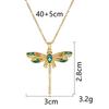 Women's Butterfly Necklace with Colored Zircon: Elegant Titanium Steel Clavicle Chain, Non-Fading, European & American Style