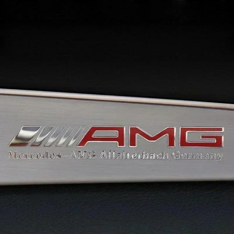 

3D Metal Car Body Window Dashboard Panel Decor Emblem Interior Stickers For Mercedes benz AMG W204 W203 W205 W124 W221 W213 W212