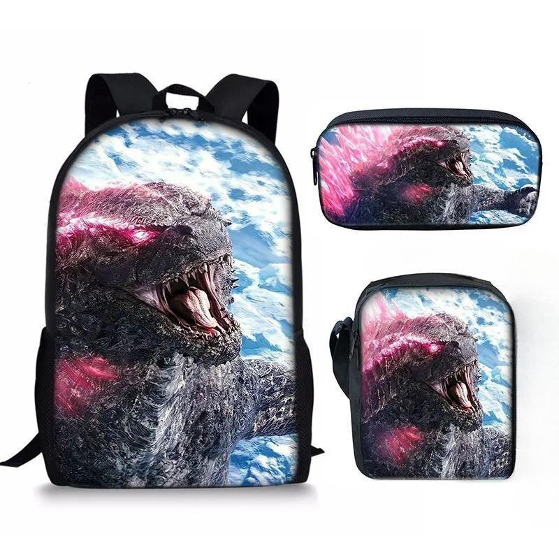 Shoulder Anime Cartoon Bag Pencil Case Kids School Pack For Daily Use