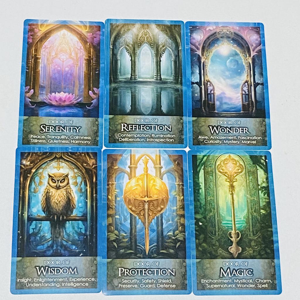 Doors of Destiny Oracle Cards 32 Deck English Version Tarot-Inspired Oracle Doors Series Painting Board Games