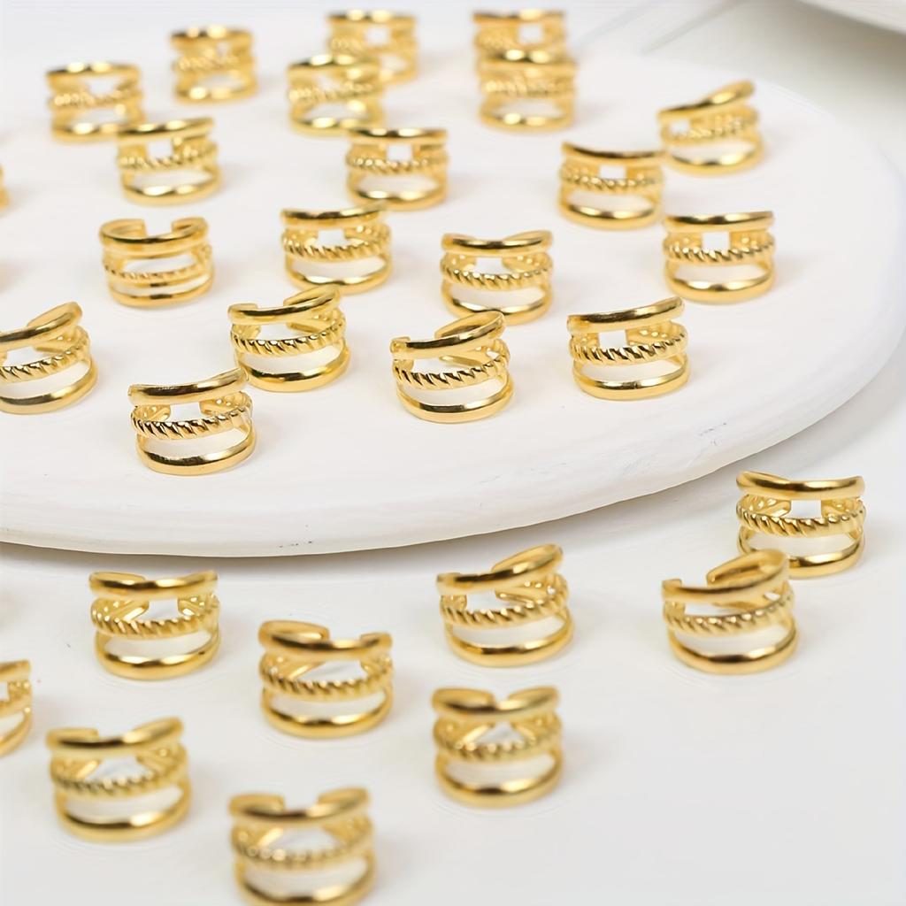 11Pc European and American TEUMSHEIN popular DIY wig dreadlocks jewelry accessories retro three-wire flower tube braid hair buckle