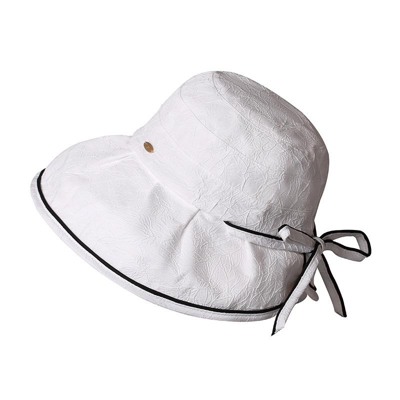 Summer new big brim sunshade sun hat foldable bucket hat summer women UV protection