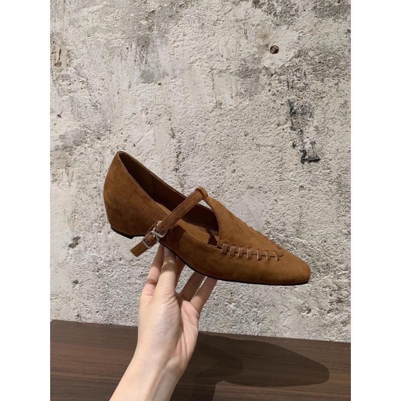 Retro Single Shoes Women's Autumn New Design Sense Mary Jane Shoes with Skirt Flat Commuter Evening Shoes