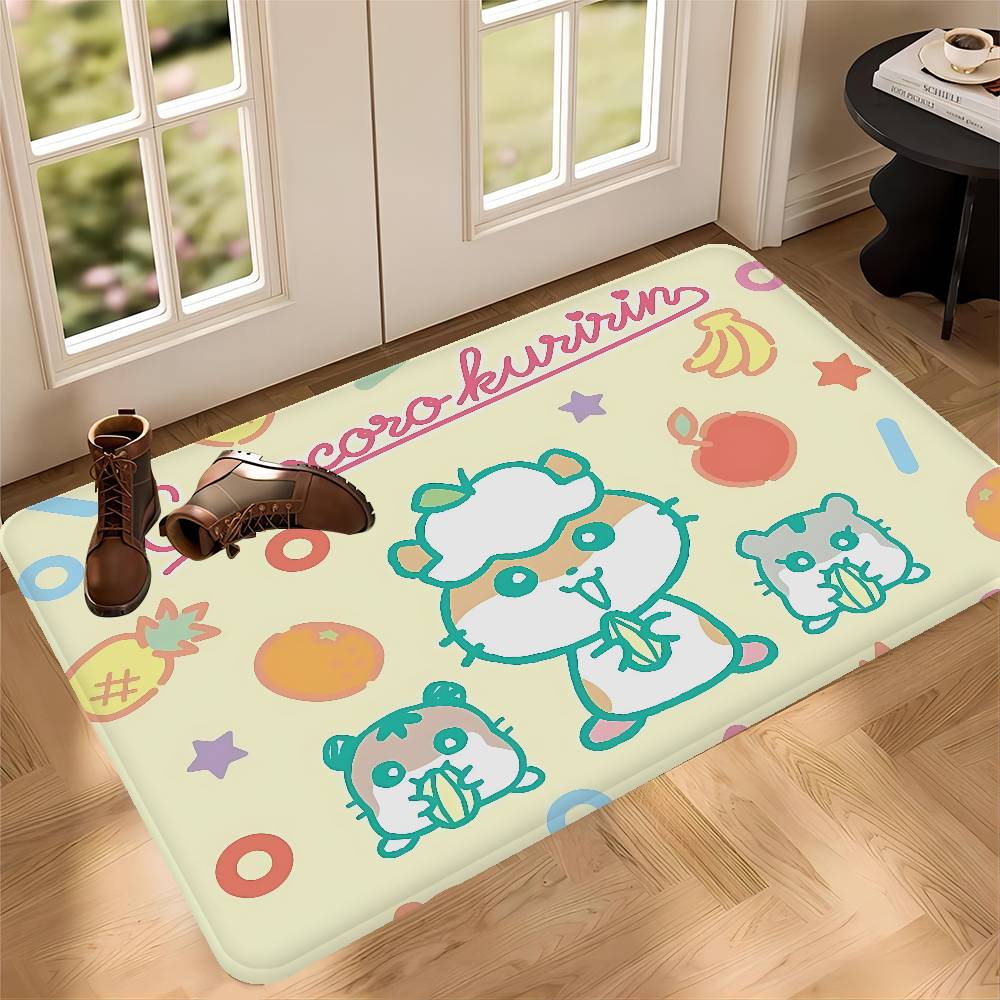 

C-Coro Coro Kuririn Entrance Door Mat Nordic Style Bedroom Living Room Doormat Home Balcony Anti-Slip Modern Home Decor 50x80cm