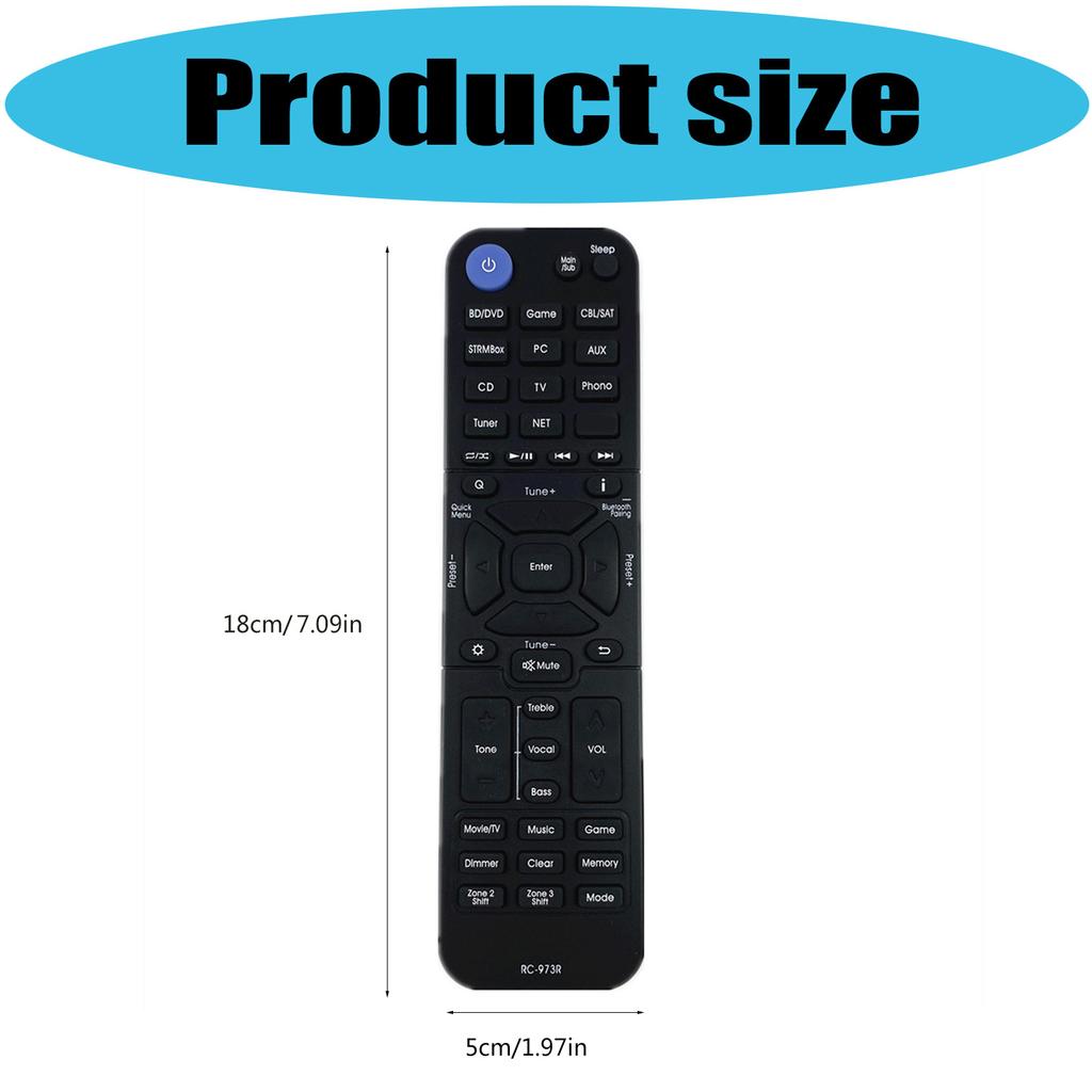 Remote Control For Home Theater Systems Works With DRX 3.4 DRX 2.3 DRX 3.3 DRX 4.3 DRX 5.3 Easy Installs