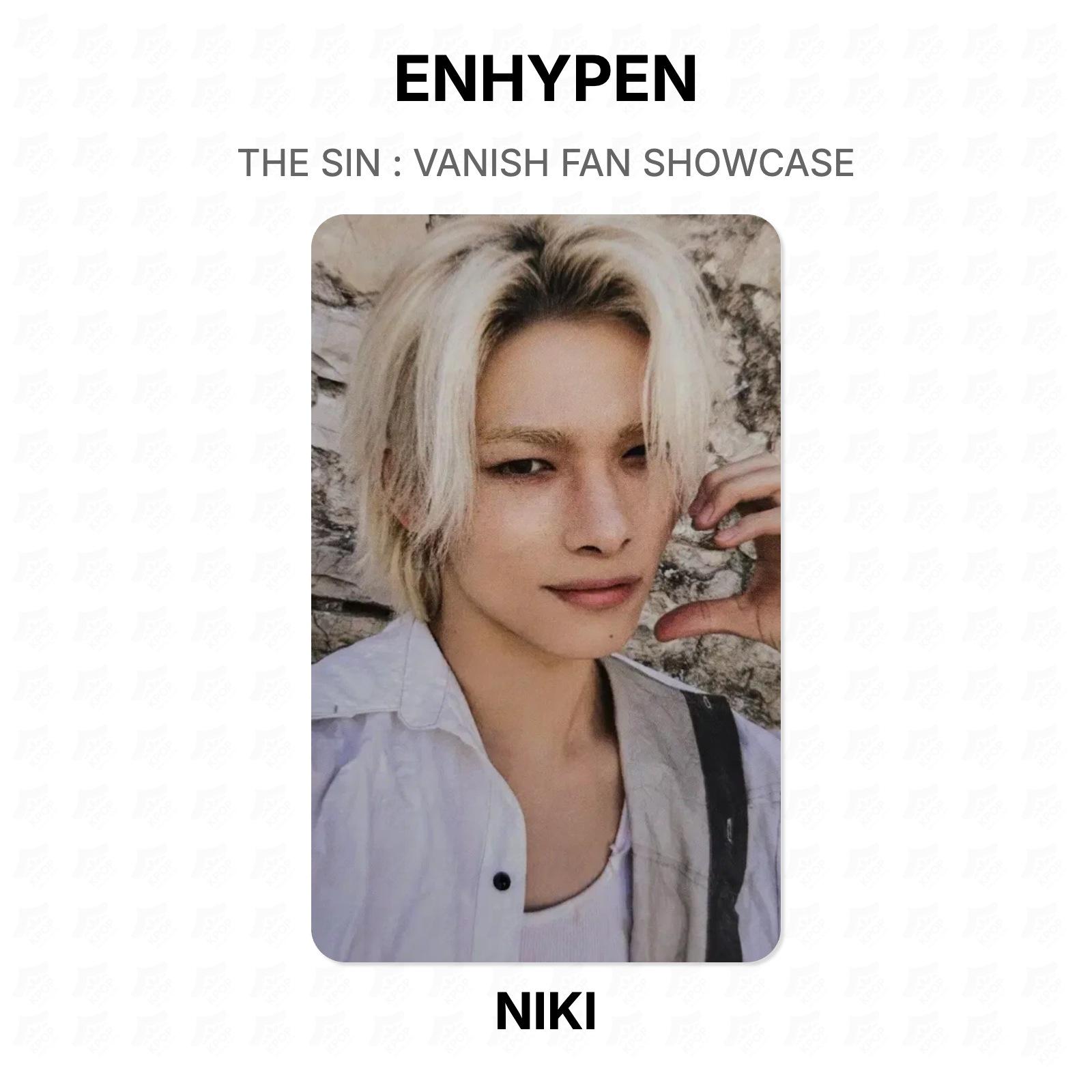 ENHYPEN THE SIN : VANISH FAN SHOWCASE Official Photocard NI-KI