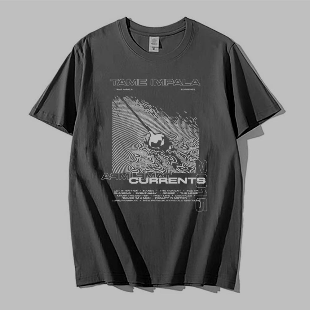 

Tame Impala Currents Graphic Print T-shirts Men Casual Tshirt Male Hip Hop Oversized T Shirt Women T Shirts 3XL