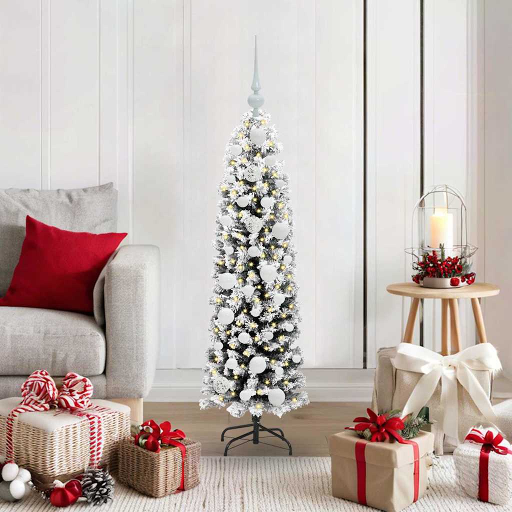 Artificial Christmas Tree with 150 LEDs and Stand Green 120 cm