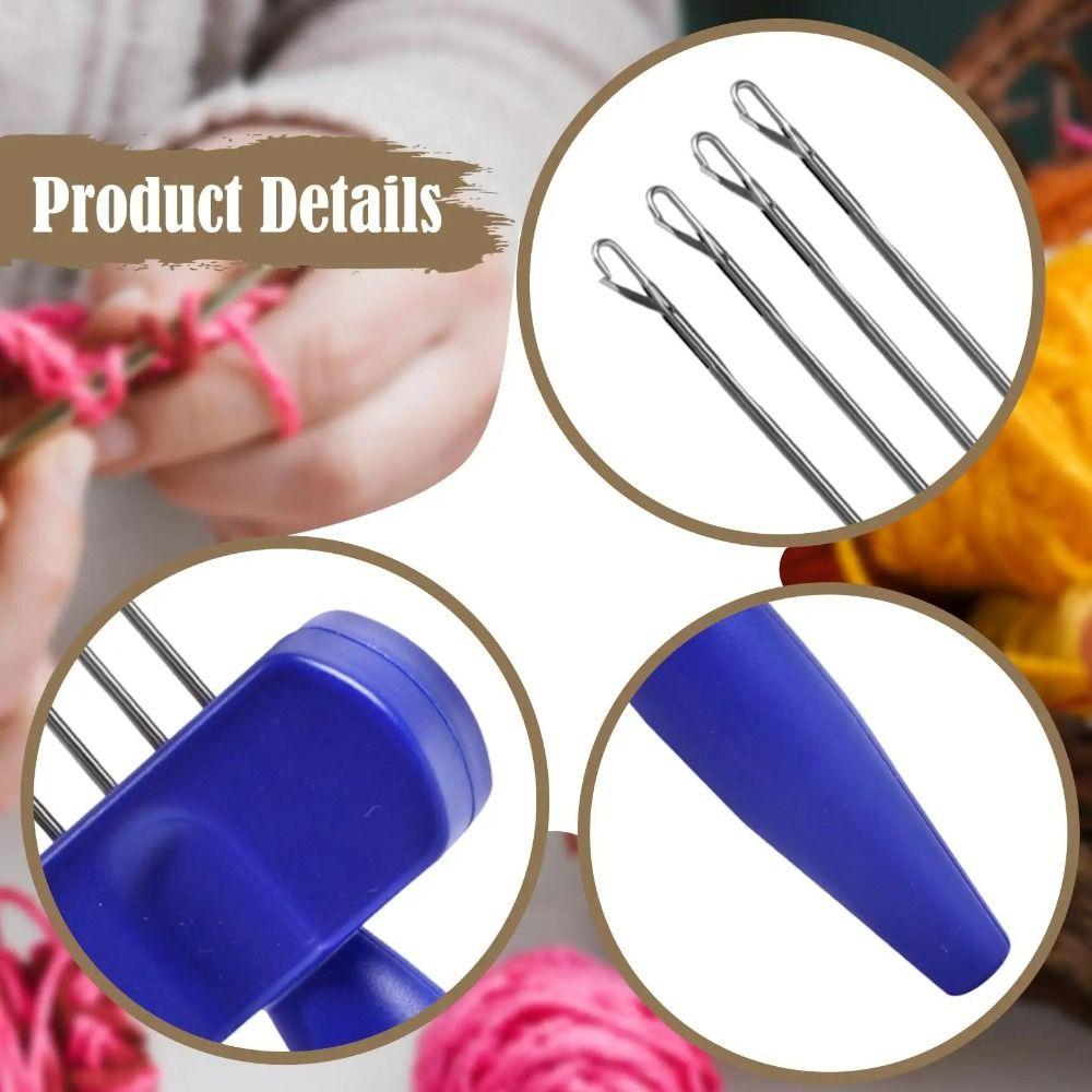 Portable Knitting Needle 3/4 Needle Cord Knitting Tool Crochet Hook Tool  Knitting Projects