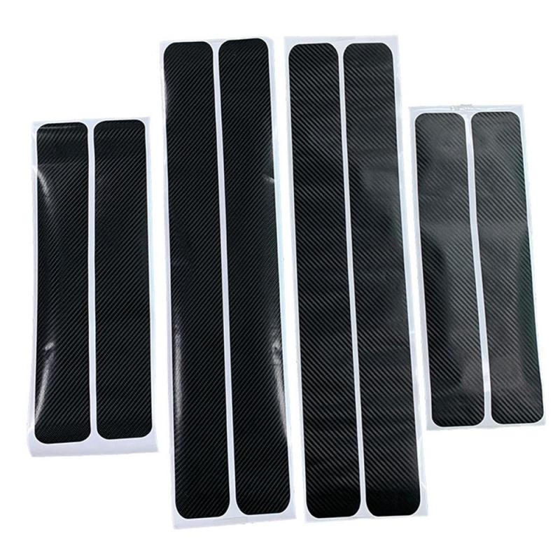 Carbon Fiber Sticker High Quality Easy To Install Universal Car Threshold Against Scratches And Kicks Door Scratch Strip Lasting