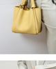 Women's Genuine Leather Autumn Bucket Shoulder Bag - Versatile Picnic Basket Style