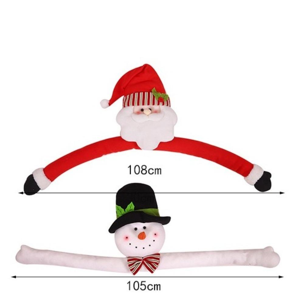 Bewegliche Arme Weihnachtsbaumspitzen Festliche Dekoration Weihnachtsbaumschmuck Weihnachtsmann Schneemann Umarmung