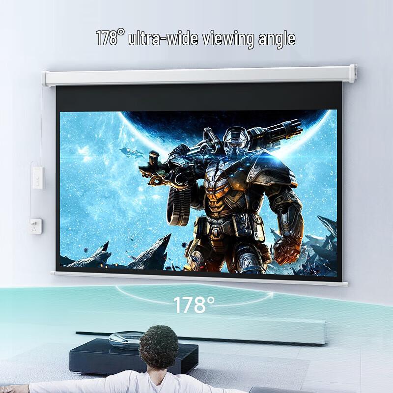 DISHI 100-inch 4:3 Recessed Projector Screen