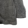 Harris Tweed 70er Vintage Fischgrätenwolle Maßjacke Grau Herren Gebraucht
