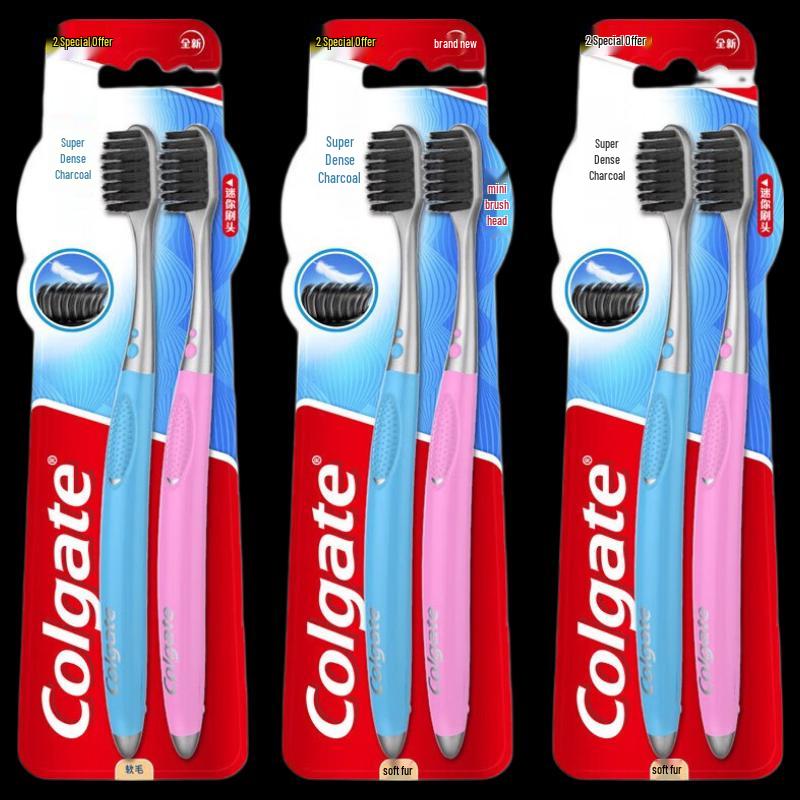 Colgate Charcoal Ultra-Dense Soft Bristle Toothbrush