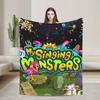 My Singing Monsters Blankets Winter  Soft Throw Blanket For Adults Chair Sofa Bed Flannel Bedspread Bed Cover