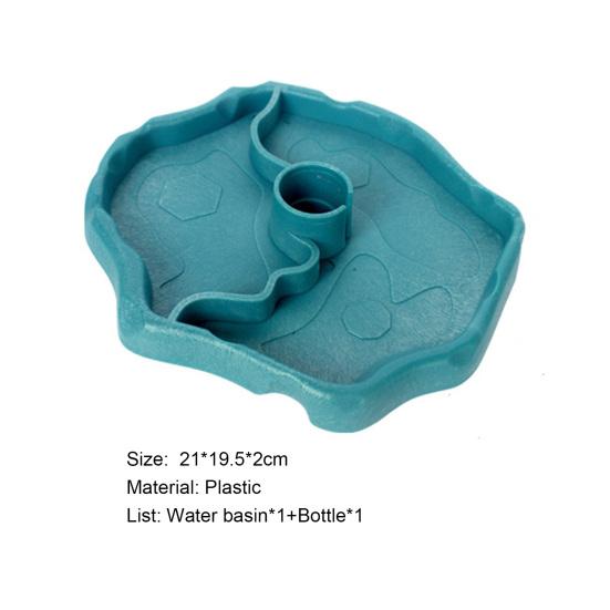 Reptilien-Wasserspender, abnehmbare Struktur, Mehrzweck-Futterspender aus Kunststoff, automatischer Wasserbrunnen für Schildkröten, Bartagamen