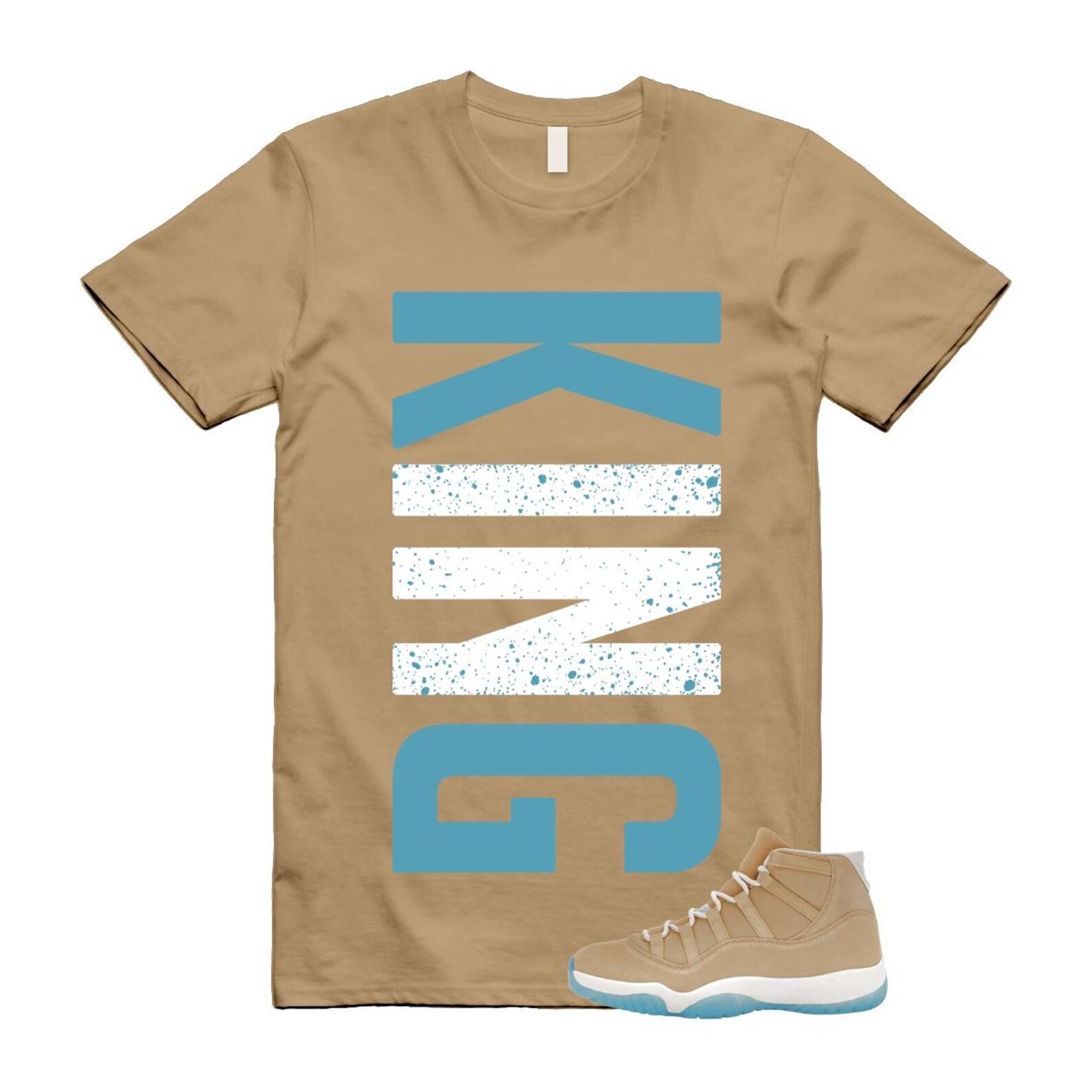 11 H-Town Canvas Summit White Football Blue Houston Tan T Shirt Match KING VERT M