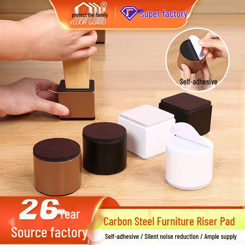Masa, Dolap, Kanepe, Yatak ve Daha Fazlası İçin Kendinden Yapışkanlı Mobilya Yükseltme Pedleri
