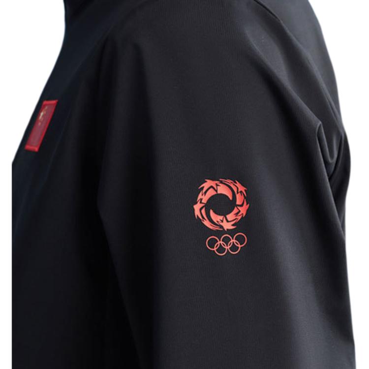 Anta Sharp Series FW22 Solid Color Logo Zip Long Sleeve Jacket Men Jacket Black 152130609-2