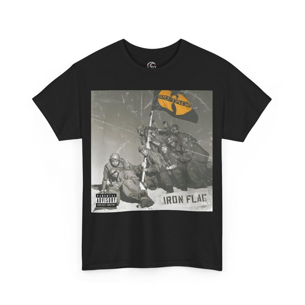 Iron Flag TShirt Hip Hop Album Cover Tee Wu Clan Iron Flag Shirt Unisex T-Shirt XXXL