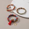 Bohemian Bracelet Set for Women, Layered Beaded Stackable Bracelets with Tree of Life Charm & Tassel, Vintage Ethnic Boho Jewelry for Daily & Gift