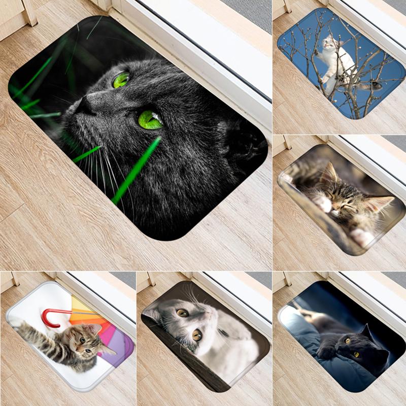 

Напольный коврик Спальня Гостиная Дверь Пол Коридор Коврик Симпатичный Кошачий Животный Принт Коврик Входная Дверь Коврик