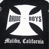 RHUDE Sweat à capuche en coton épais à imprimé graphique pour homme Décontracté Coupe ample Streetwear Jeune
