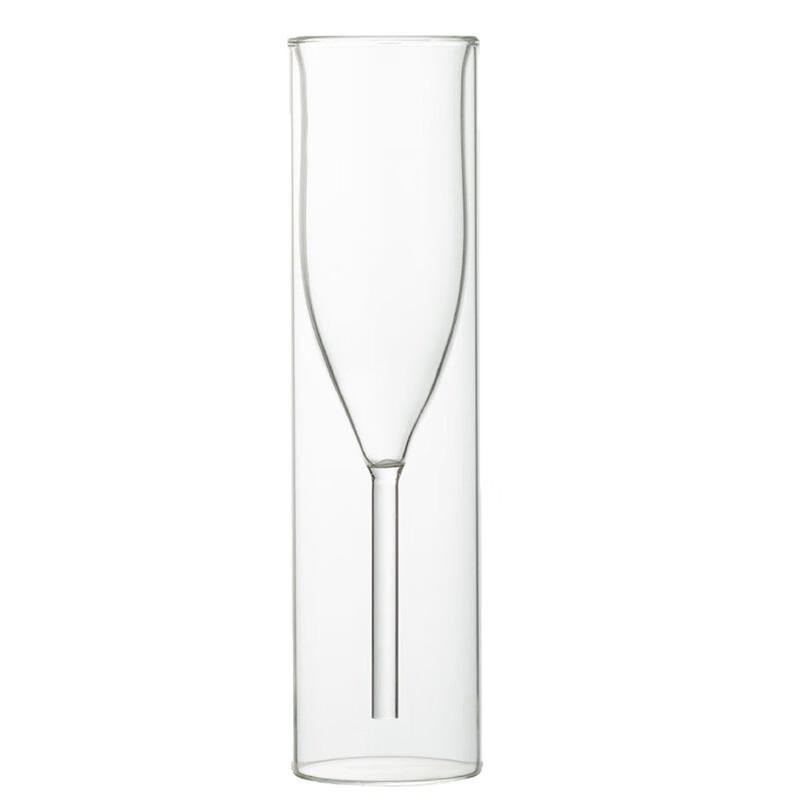 Transparent Double-Layer Glass Champagne & Cocktail Cup
