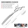 7.0 Inch Bamboo Fish Bone Dense Teeth Curved Teeth Cosmetic Scissors Curved Teeth Scissors, Pet Trimming Scissors Curved Teeth Scissors Pet Curved