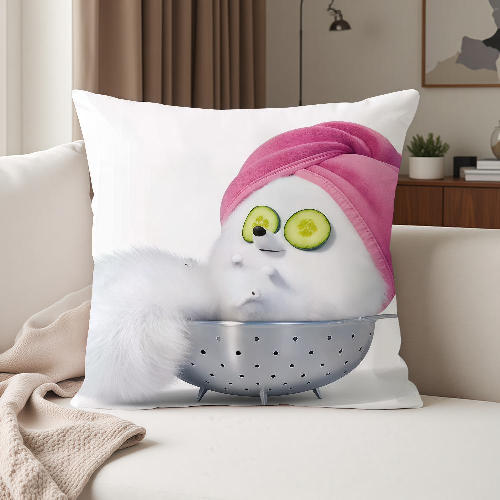 Cute Movies THE SSECRET LLIFE OF PPETS Pillow Case Suitable For Bedrooms Living Rooms Cars Home Decoration
