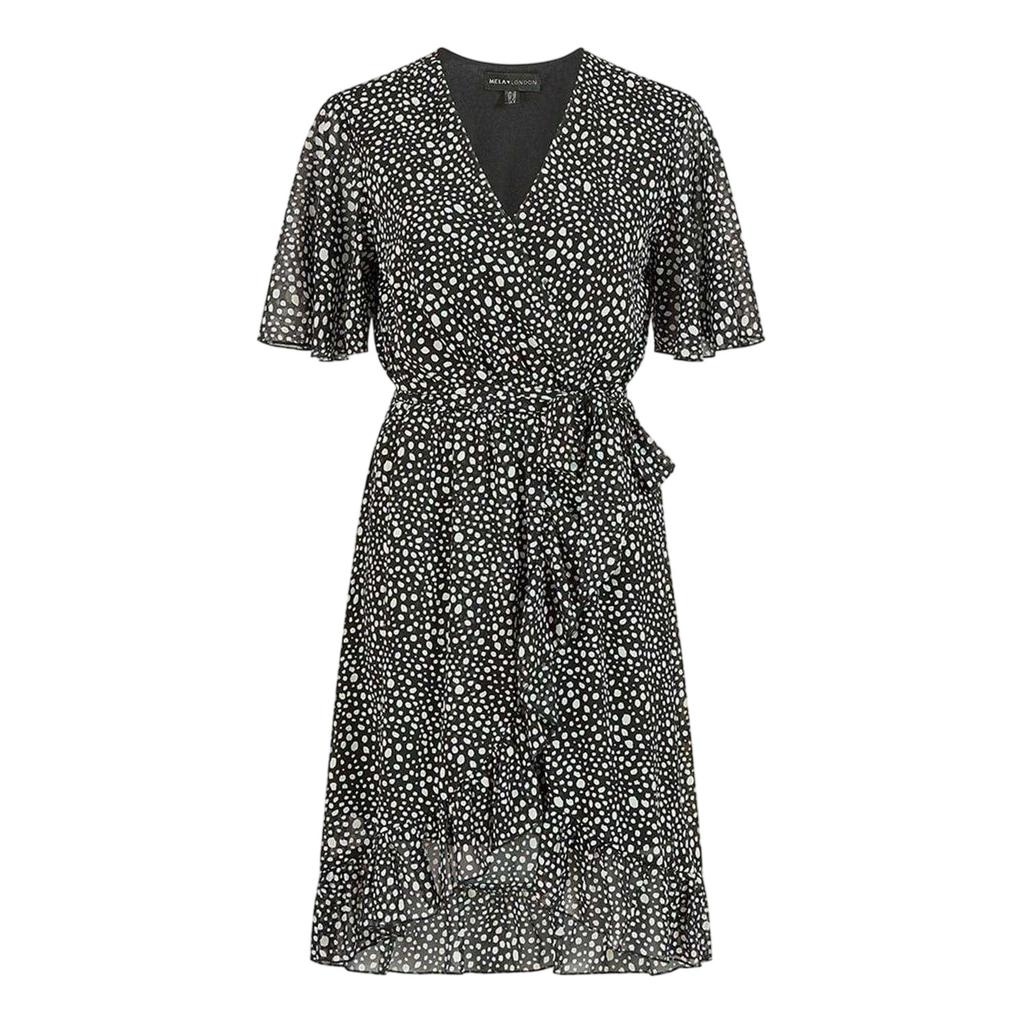 Mela London Womens/Ladies Polka Dot Wrap Dress