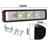 12V LED Work Light Single Row 4 Hole White Red Blue Strobe Auxiliary Light Super Bright Car LED Work Light LED Light Aluminum