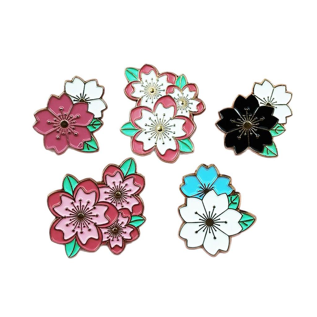 Elegant Colorful Flower Metal Brooch for Ladies - Drip Oil Alloy Corsage, Backpack Decoration & Clothing Accessory