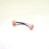 Les Trésors De Lily [E6915] - 'Tecno' Orange Purple Arch Piercing