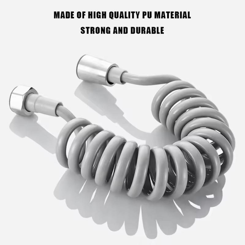 2m 3m 5m Spring Shower Hose Meters Water Plumbing Hose Plastic Bathroom Water Toilet Bidet Sprayer Telephone Line Soft Hoses_