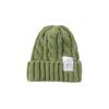 Simple autumn and winter hat big head circumference knitted wool hat loose ins face small twist thickened winter warm hat