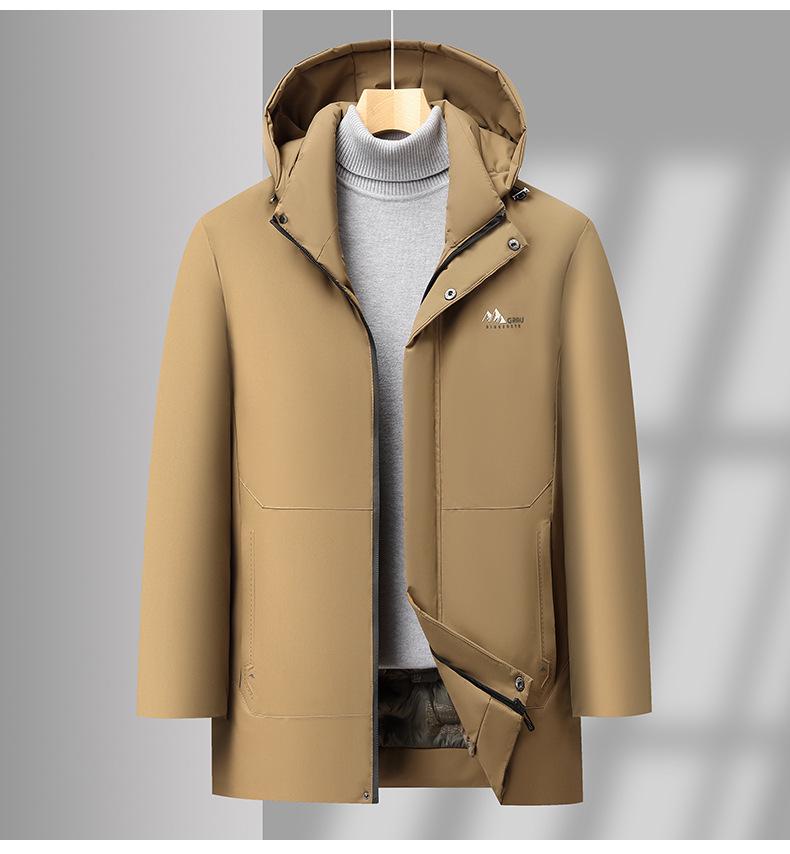 Herren Winter Samtmütze Baumwollmantel: Warm, Locker, Dick, Freizeitkleidung für mittlere und ältere Menschen