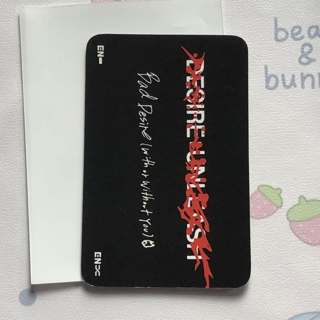 [USED] ENHYPEN DESIRE : UNLEASH Heeseung Korea Sanok Trading Card
