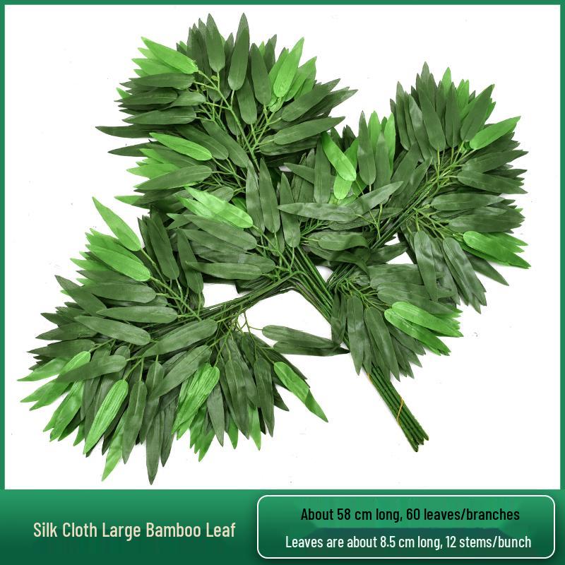 Artificial Red Maple, Ginkgo, Birch, Banyan, Elm Leaves for Landscaping