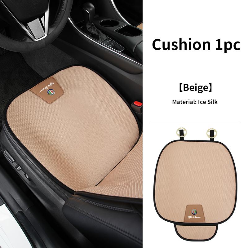 Car Breathable Ice Silk Seat Cushion Non-slip and Wear-resistant Auto Accessories For Alfa Romeo Giulietta 159 147 156 166 Mito duw753