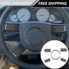 6Pcs For Chrysler 300 300C Carbon Fiber Interior Steering Wheel Kit Cover Trim A