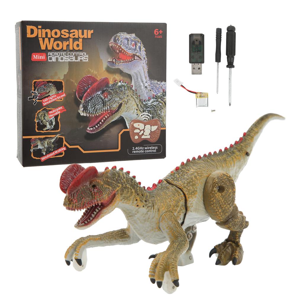Remote Control Dinosaur Model 2.4G Realistic Walking Roaring Educational RC Dinosaur Toy for Kids