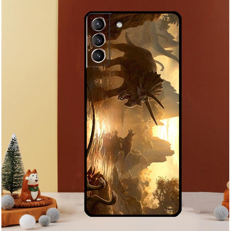 Dinosaur Case For Samsung Galaxy S24 S26 Ultra S22 S23 S25 Ultra S20 S21 Plus S10 S25 FE Cover Funda