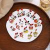 New Year'S Chinese Knot Lantern Cute Panda Earrings, Chinese Style Gong Xi Fa Cai Lucky Bag Pearl Earrings Women