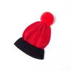 Autumn and winter new pony * Li color matching children's hairball wool knitted hat thickened scarf set