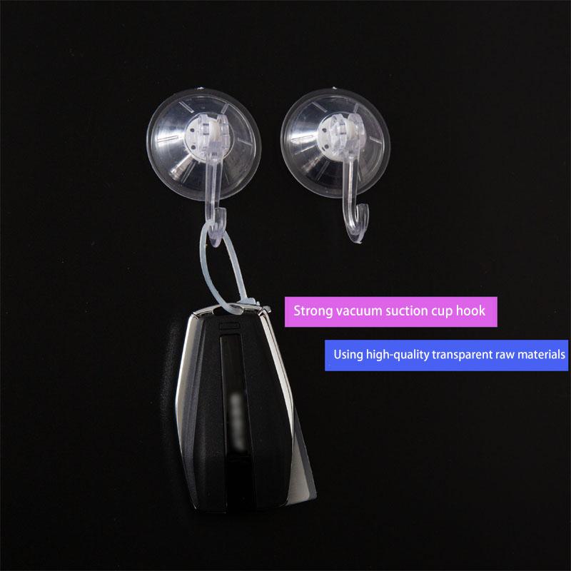 Transparent Reusable Vacuum Suction Cup Hook Without Punching Glass Kitchen Bathroom Wall Storage Items Towel Umbrella Hook